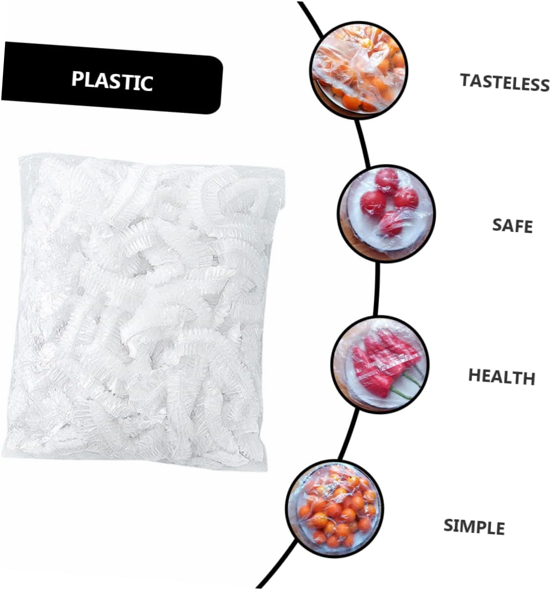 Mikinona 400pcs Microwave Food Cover Containers Lids Kitchen Gadget Disposable Bowl Storage Cover image 4