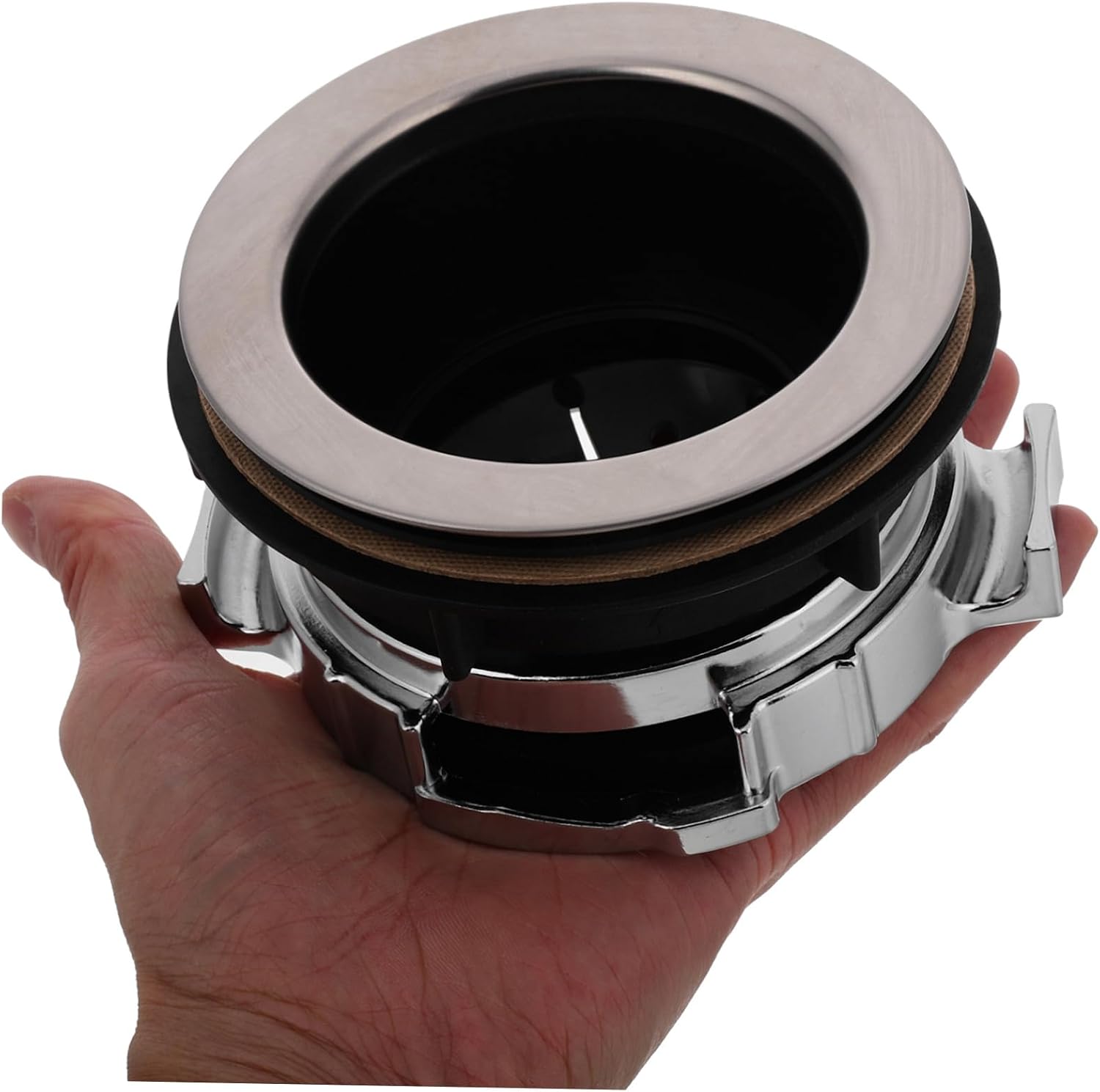 Veemoon Garbage Disposal Flange Locking Nut Stainless Steel Splash Guard and Food Crusher Stopper for Easy Installation and Kitchen Cleanup Waste Disposal Accessory