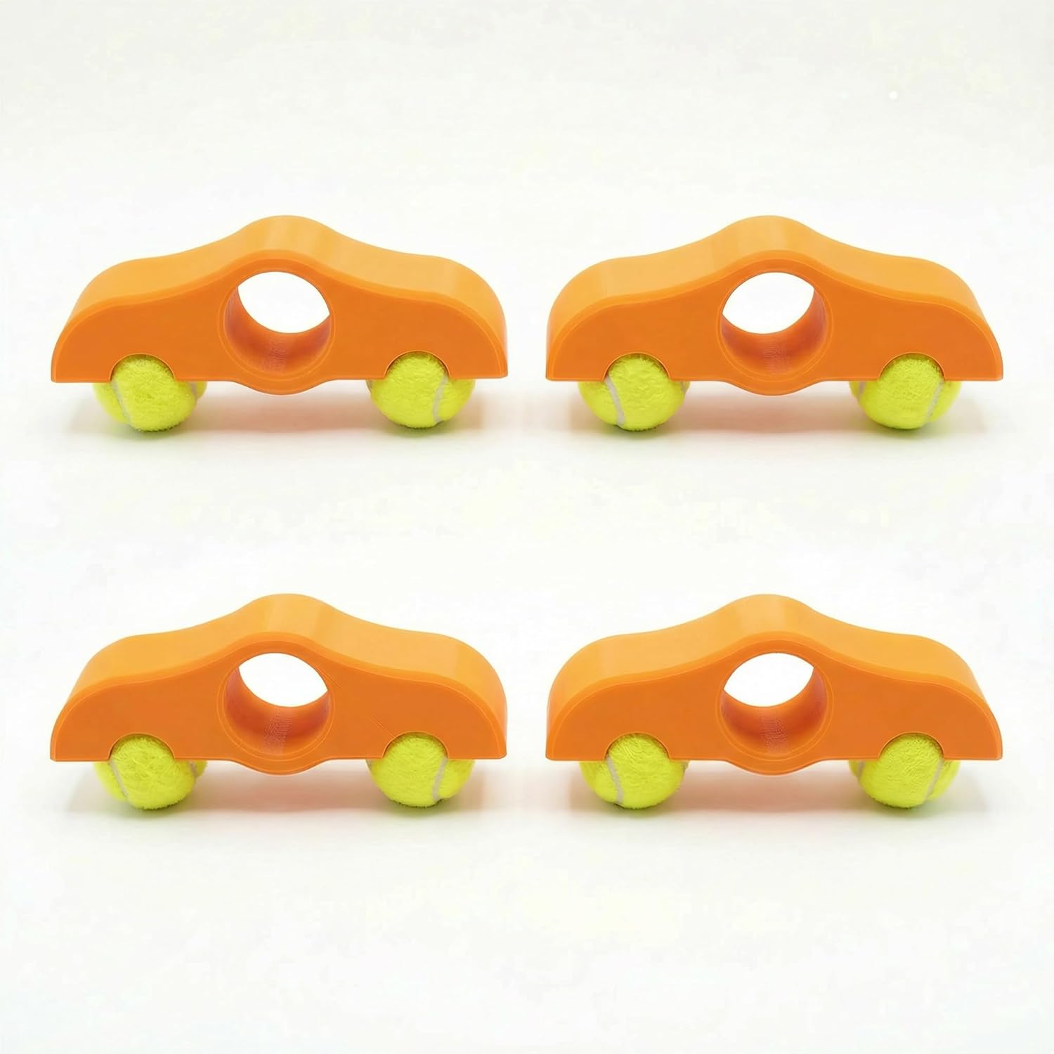 4-Pack Rocker Feet & Tennis Ball Set - Indoor Cycling Motion Attachments for Comfort and Vibration Dampening, Accessory Kit Designed for JetBlack Victory Trainer