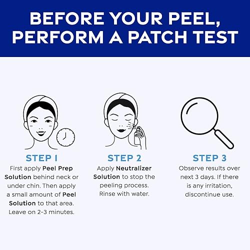 Miniatura 7 de MedPeel Kit de exfoliación esencial de 70  AHA y vitamina C incluye exfoliación preparación neutralizador exfoliación facial química de grado