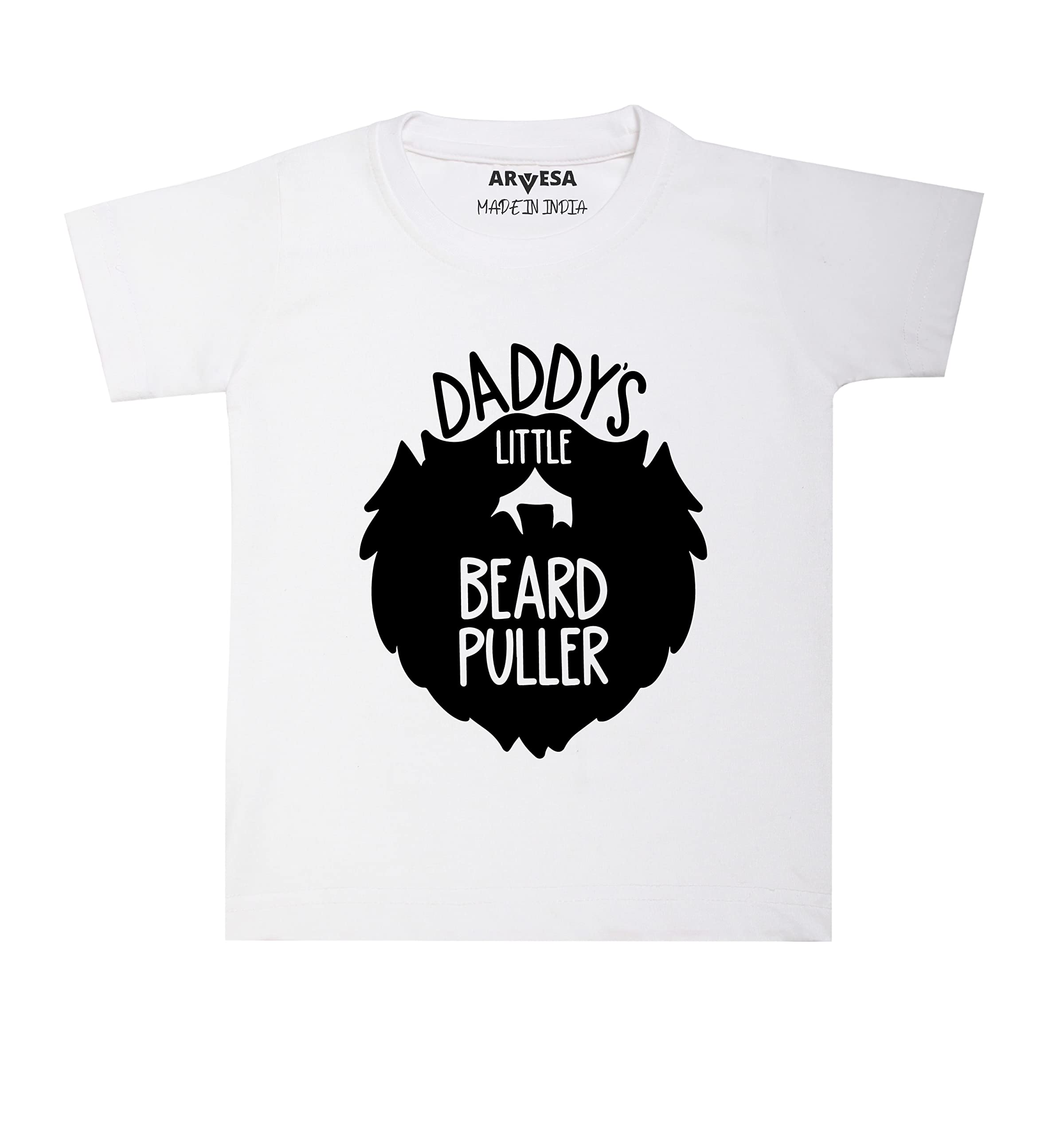 ARVESADaddy Little Beard Puller Baby Kids Tshirt TS-134, Special Surprise for I Love Dad Baby Clothes
