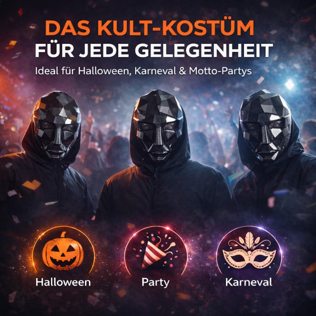 TK Group Timo Klingler Hero® Kostium bohatera The Squid Game, maska, w komplecie karta do gry na Halloween, karnawał, jako kostium dla mężczyzn, kobiet i dzieci, kostium (wybór rozmiaru)