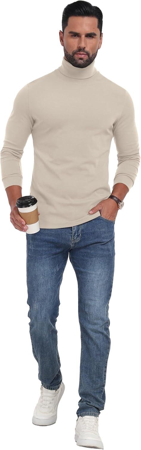 Sailwind Men's Lightweight Turtleneck Shirts Long Sleeve Thermal Pullover Sweater - Image 5