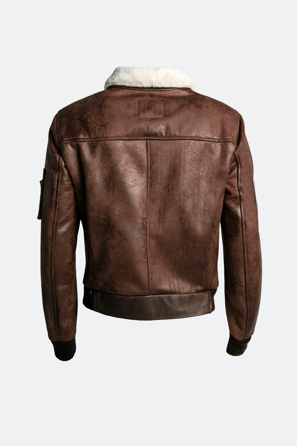 BARONE Giacca invernale in pelle e alcantara, giubbotto invernale uomo aviatore style shearling, bomber in pelle MADE IN ITALY