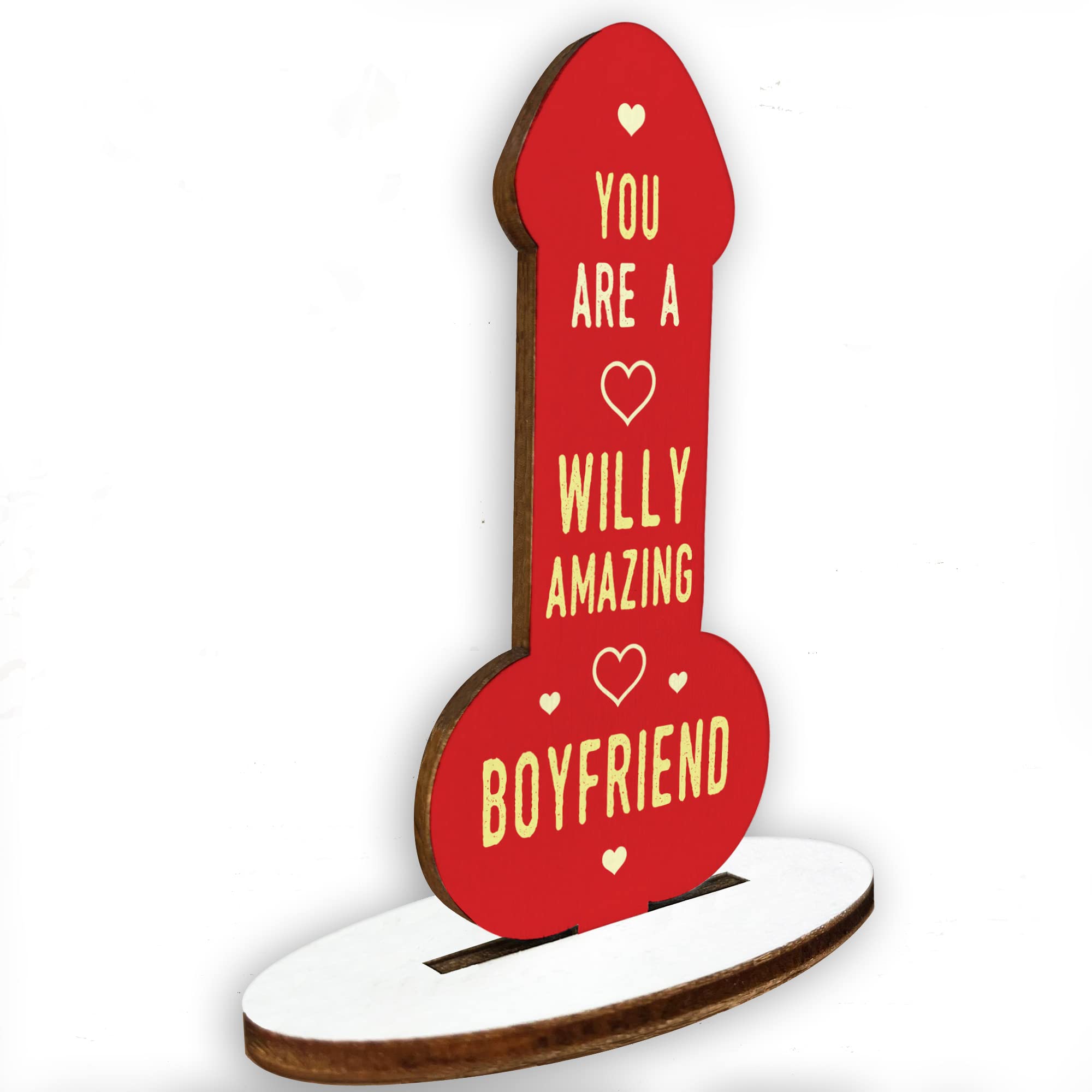 Red Ocean Valentines Gift For Him Partner Boyfriend Wood Plaque Thank You Anniversary Valentines Day Gift For Boyfriend Keepsake