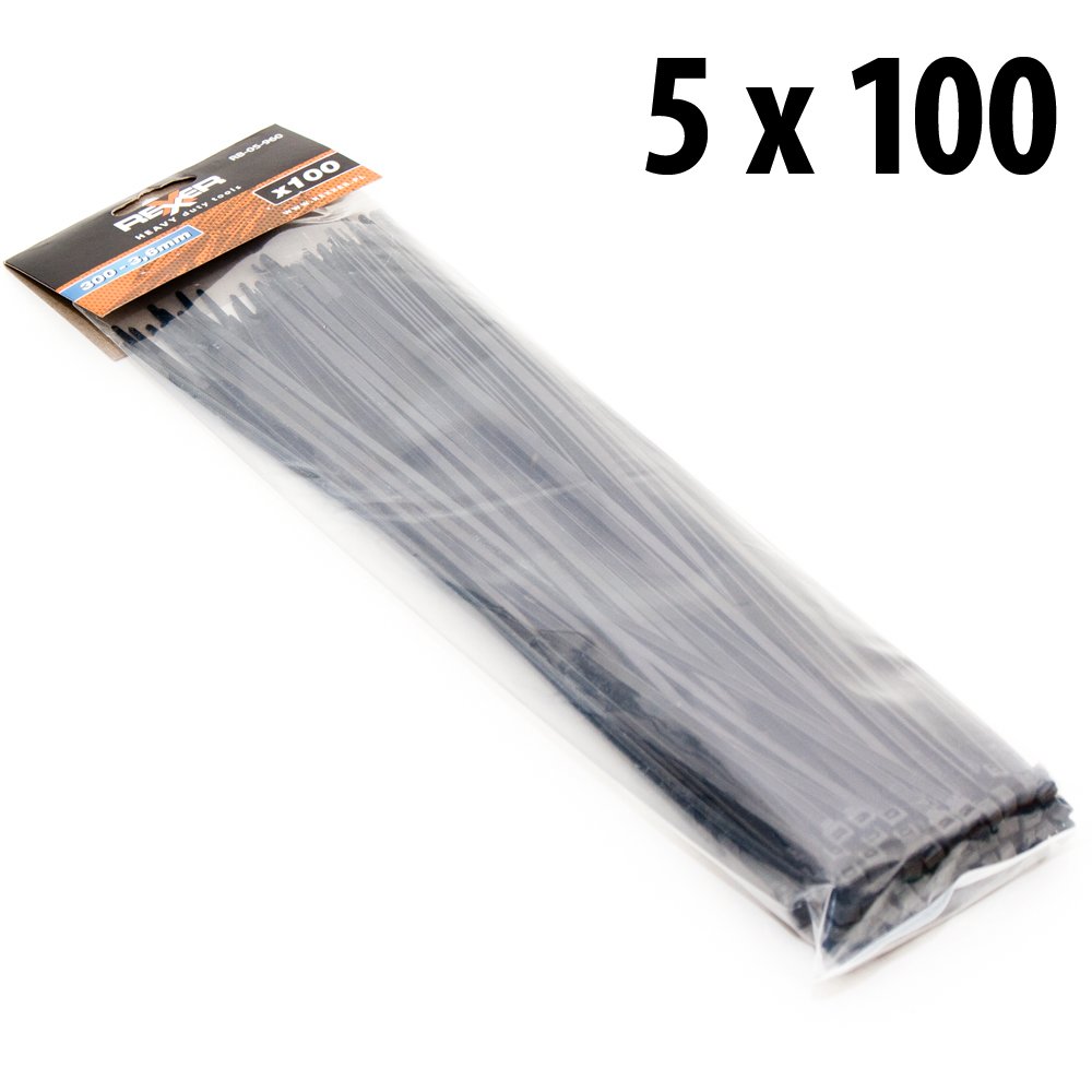 500 Stück UV-stabile Kabelbinder Schwarz – Superfest & Nicht Lösbar