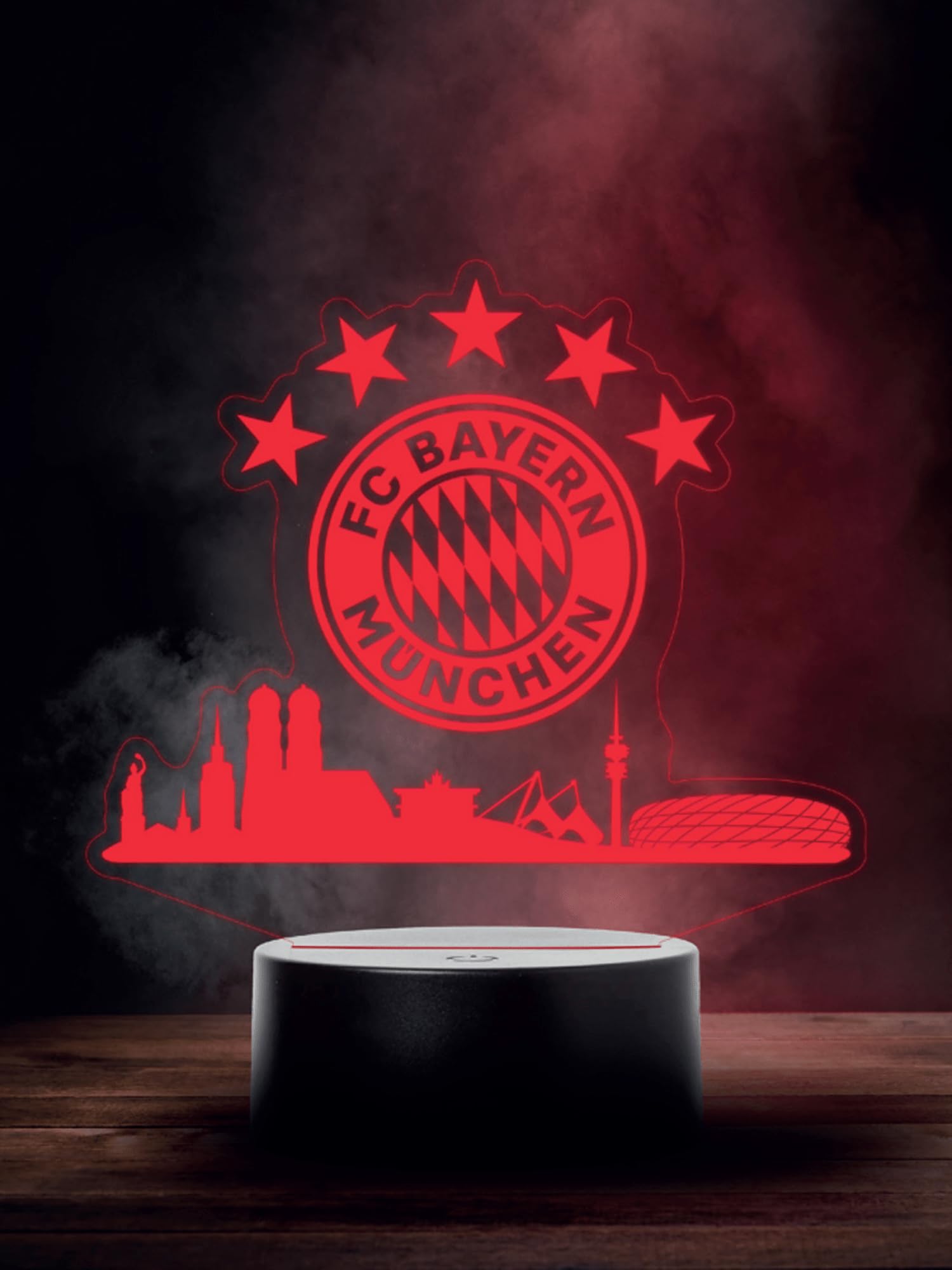 FC Bayern München Skyline LED Noir