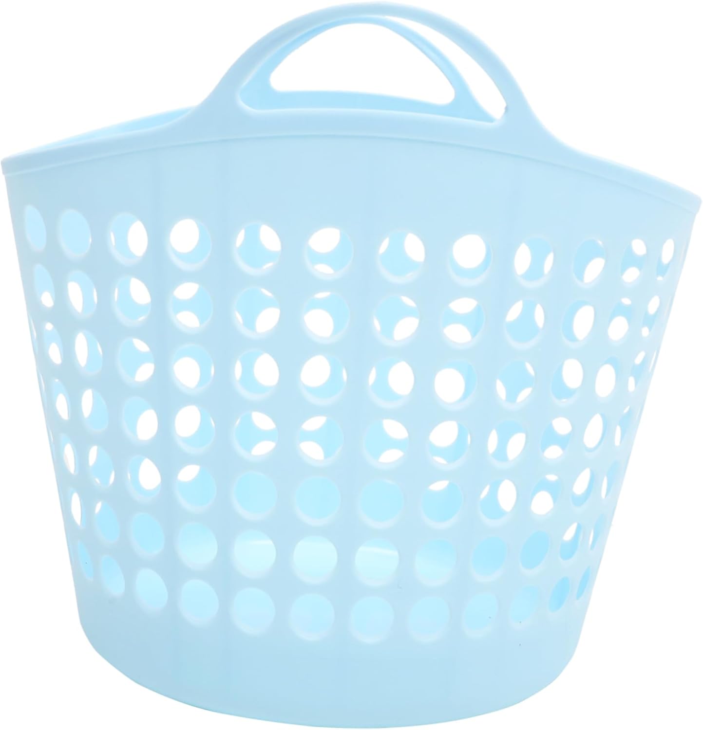 IMIKEYA Portable Laundry Basket Laundry Hamper Baskets Plastic Storage Bins Round Storage Bins Basket for Laundry Storage Basket with Handles Bathroom Basket Clothes Hamper Toy