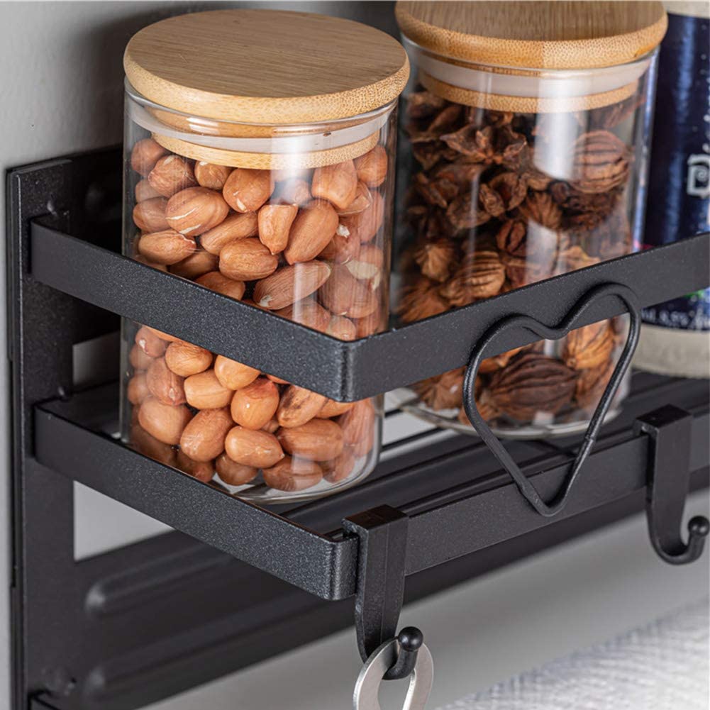 Estante magnético para especias para nevera con soporte para toallas de papel, estante montado en la pared, almacenamiento de especias y dispensador de rollos de cocina para baño