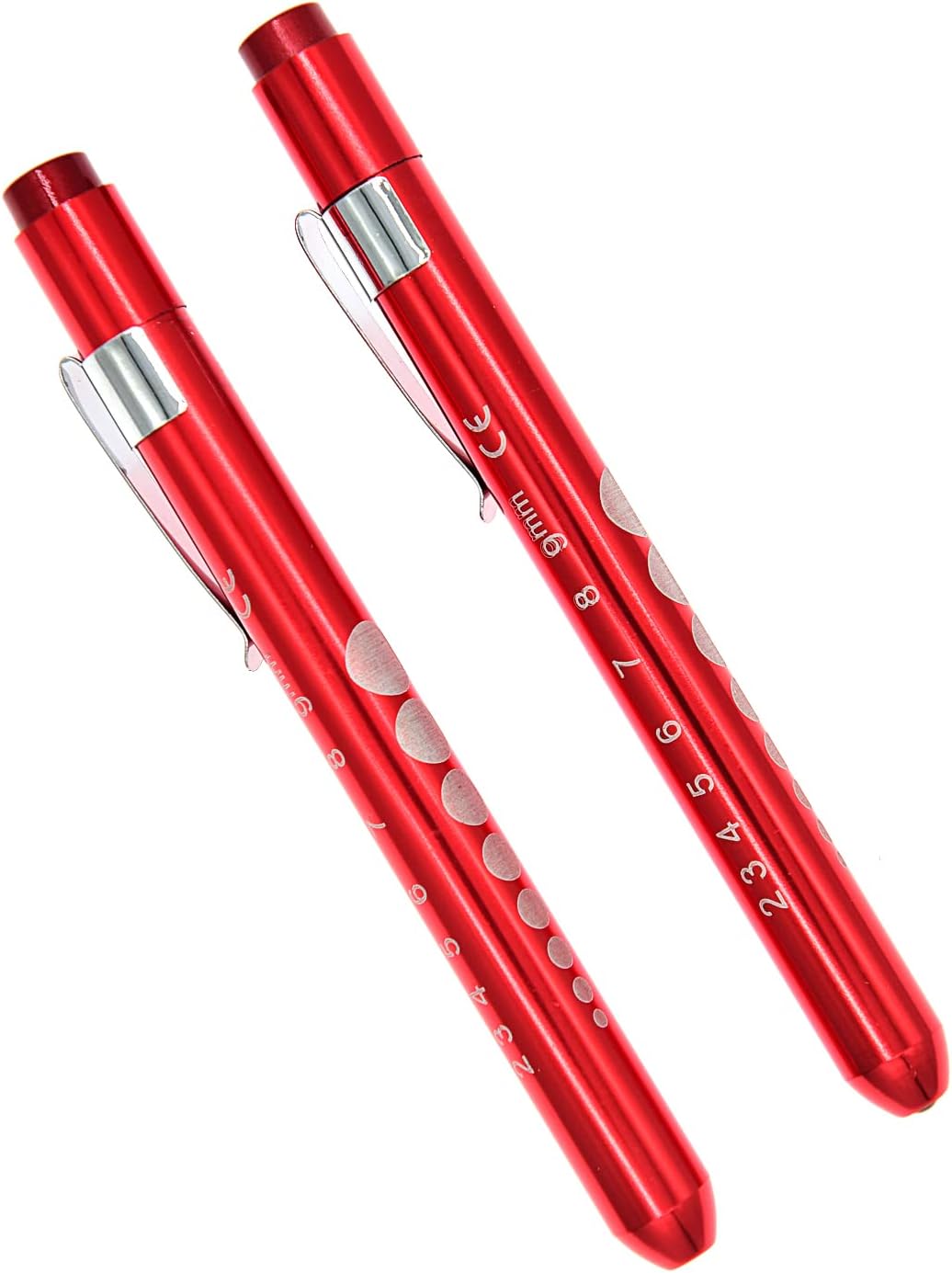 RPSIND 2 Pack Pen Light, Nurse Led Medical Penlight with