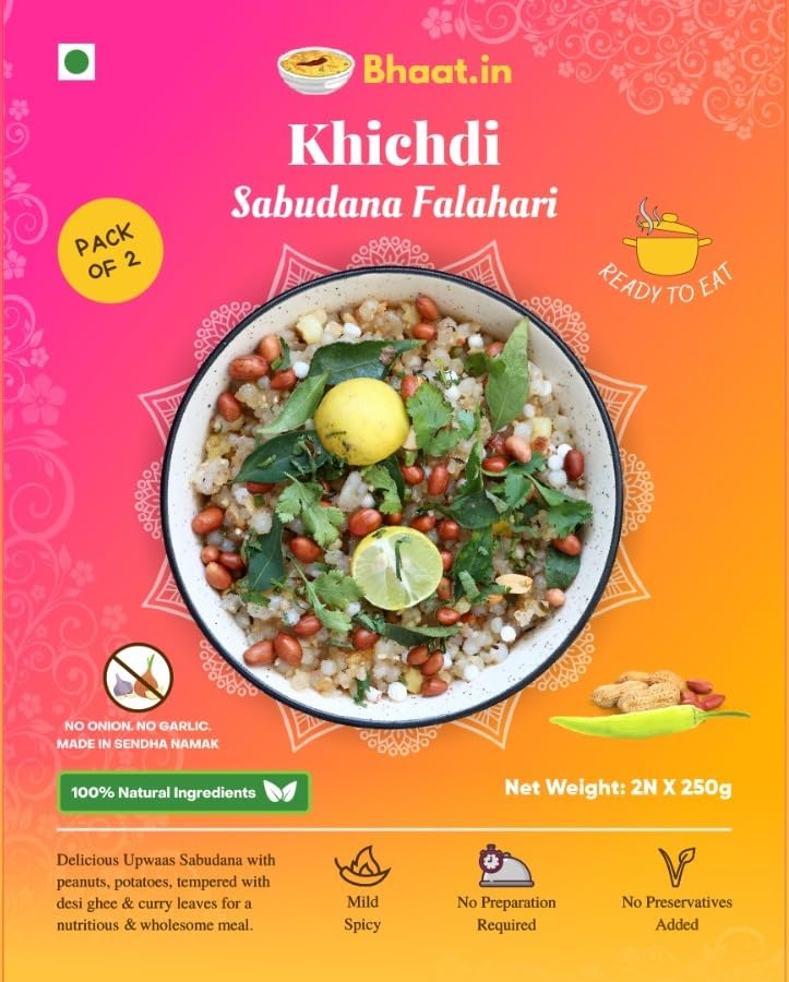 See full amazon price history chart for Bhaat.in Sabudana Khichdi | Ready to eat Foods (Pack of 2)| VRAT meals|NO ONION NO GARLIC |Packaged meal|Instant Food|Travel pack| Breakfast | Readymade khichadi|Mix veg |Jain food Bhaat.in Sabudana Khichdi | Ready to eat Foods (Pack of 2)| VRAT meals|NO ONION NO GARLIC |Packaged meal|Instant Food|Travel pack| Breakfast | Readymade khichadi|Mix veg |Jain food (B0BDX64XYZ) Amazon Price History, Amazon Price Tracker