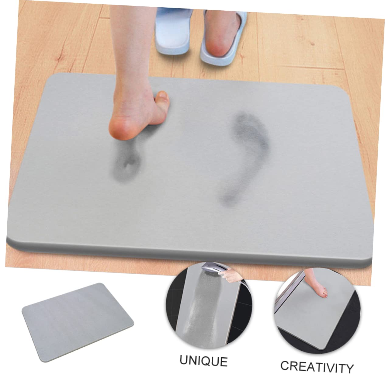 Terre de Diatomée Tapis de Bain Antidérapant Absorbant