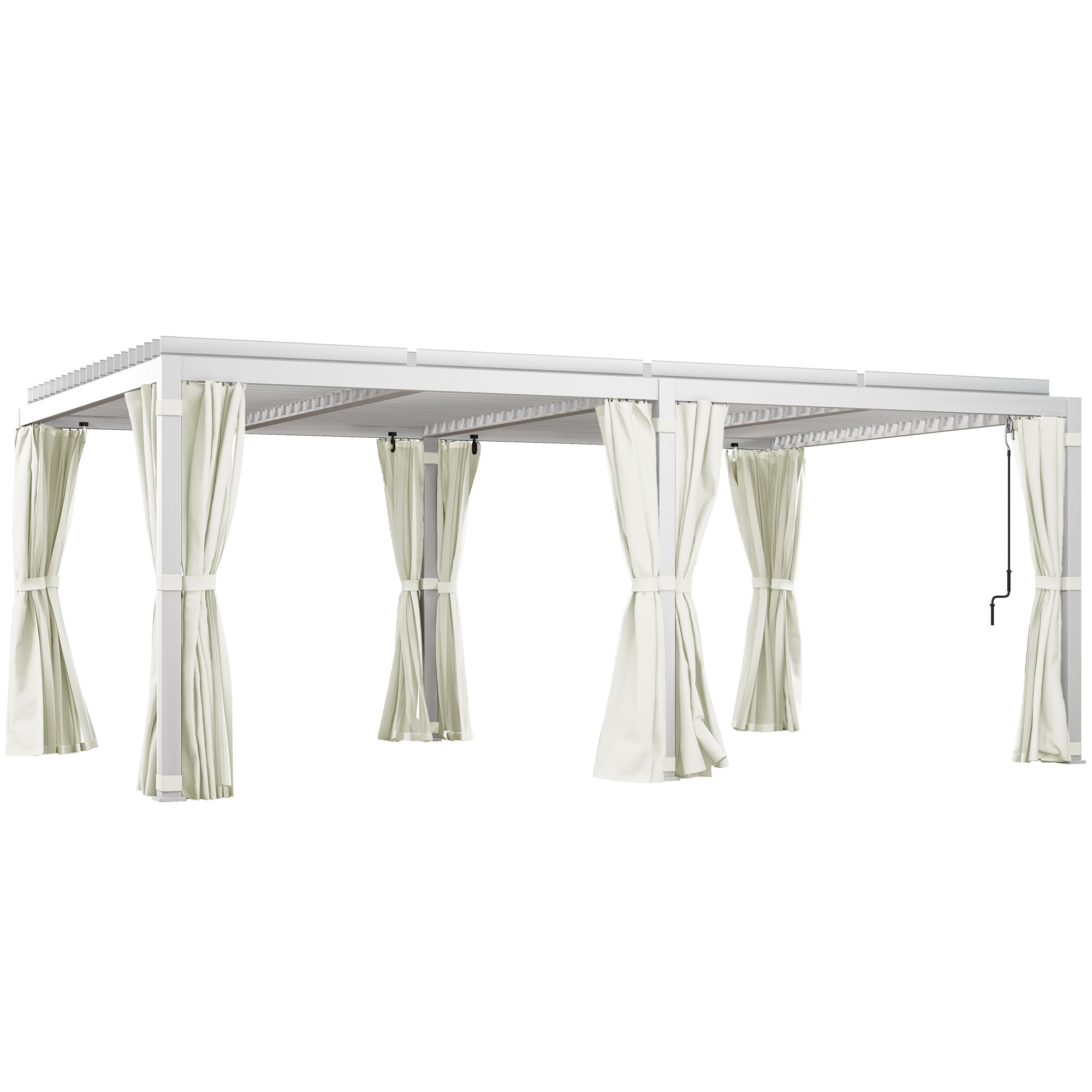 Outsunny 12x19 Louvered Pergola