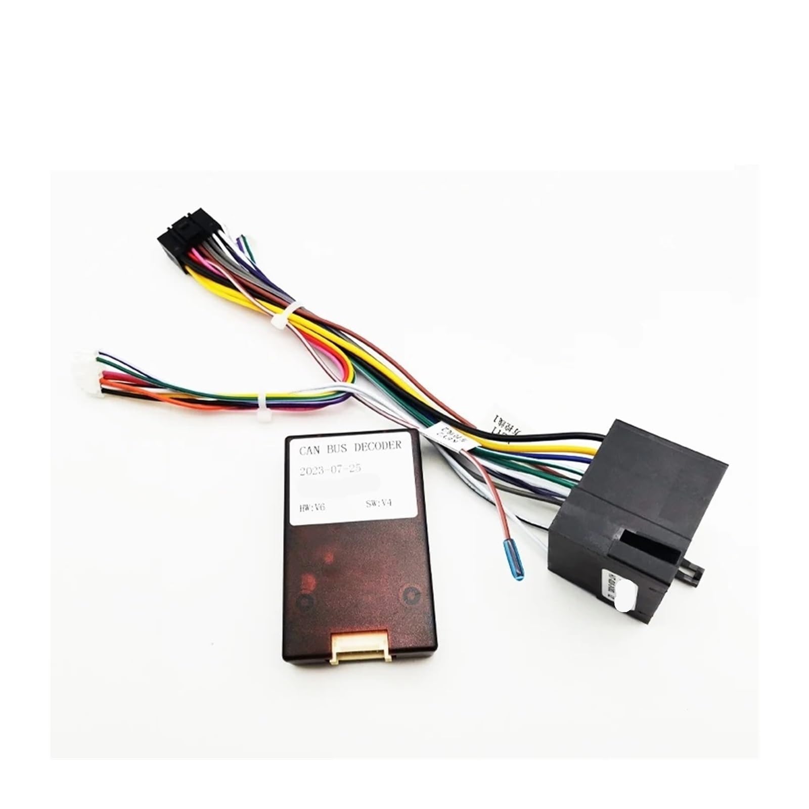 Adaptador de arnés de cableado de 16 pines for decodificador CAN-BUS, conector ISO Quadlock, compatible con Porsche 911, 996 Mk2, 997, Cayenne E1, Boxster y Cayman.(ISO QL CAN Bus ANT)