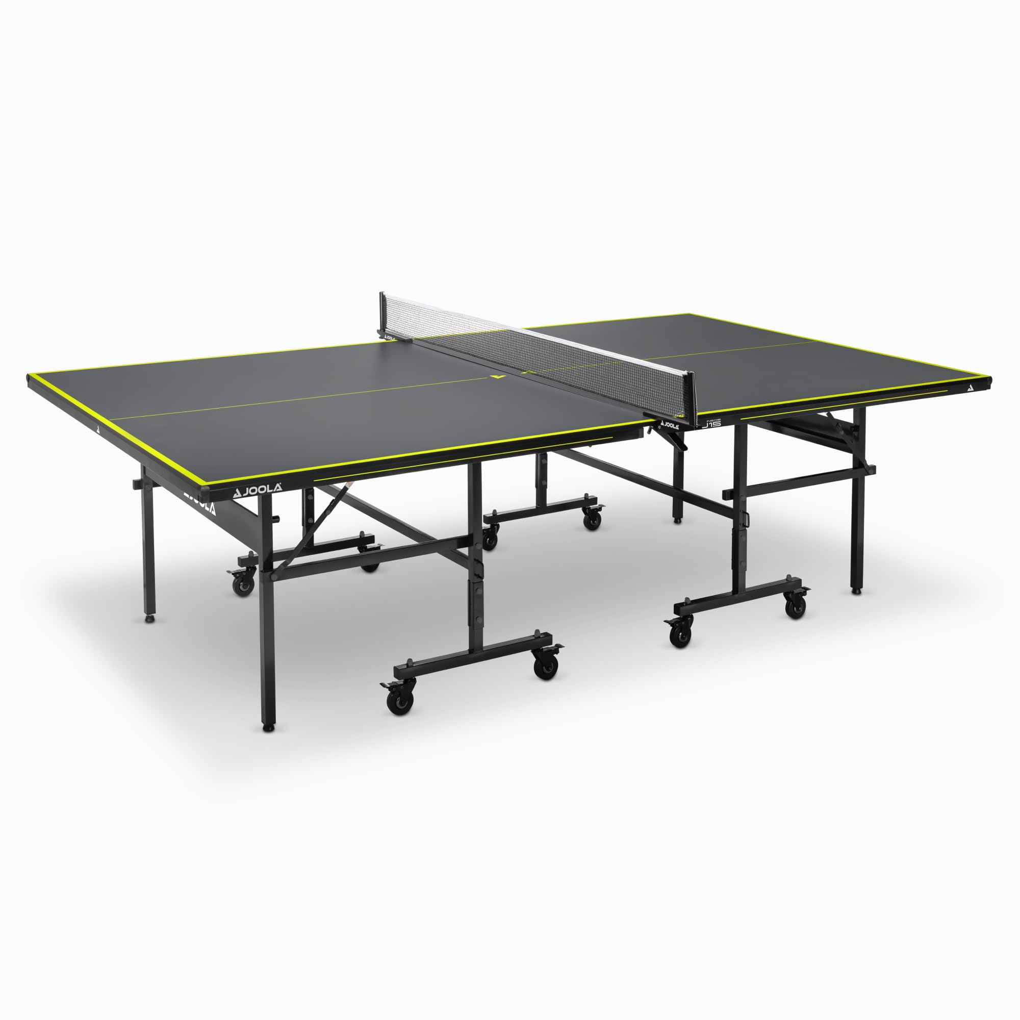 JOOLA Mesa de Ping Pong Inside J15 - Mesa de Ping Pong Plegable para Interior (274 x 152,5 x 76 cm), Color Gris