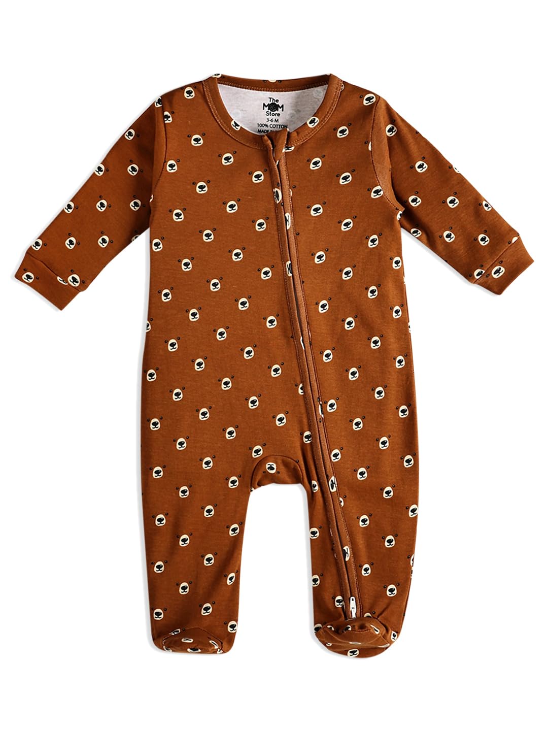 Baby Zipper Romper For Boys And Girls | Cotton | Soft And Comfortable Infant Bodysuit | Trendy Stylish Sleepsuit Nightsuit For Newborn Baby | Printed | Unisex Sleep Wear