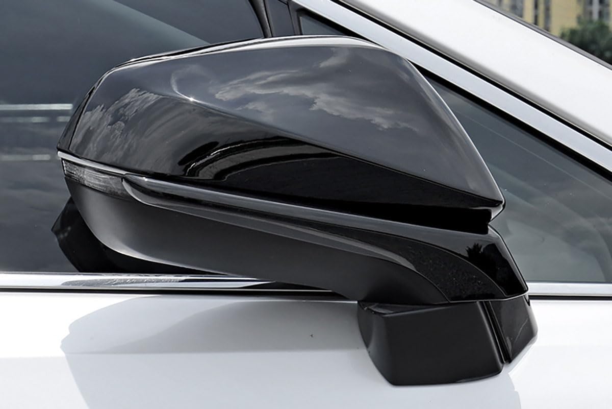 Car Exterior Accessories Compatible With Lexus New RX RX350 RX350h RX500h 2023 2024 2025 2026 Door Rear View Side Mirror Cap Cover Trims ABS 2PCS(Glossy Black Style)