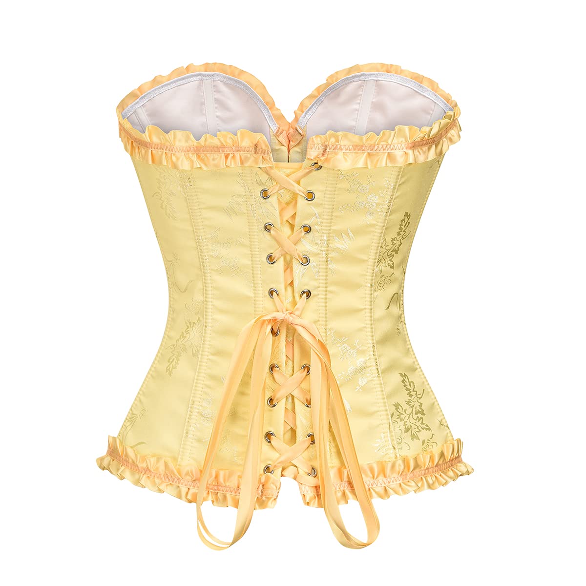 Bslingerie Corset sexy pour femme - Couleur pastel