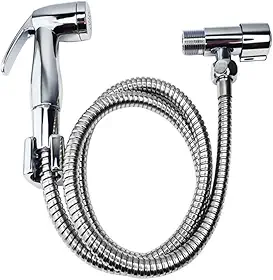 Ducha Higiênica Cromada Completa Premium - Chuveirinho Higiênico Inox Luxo para Banheiro