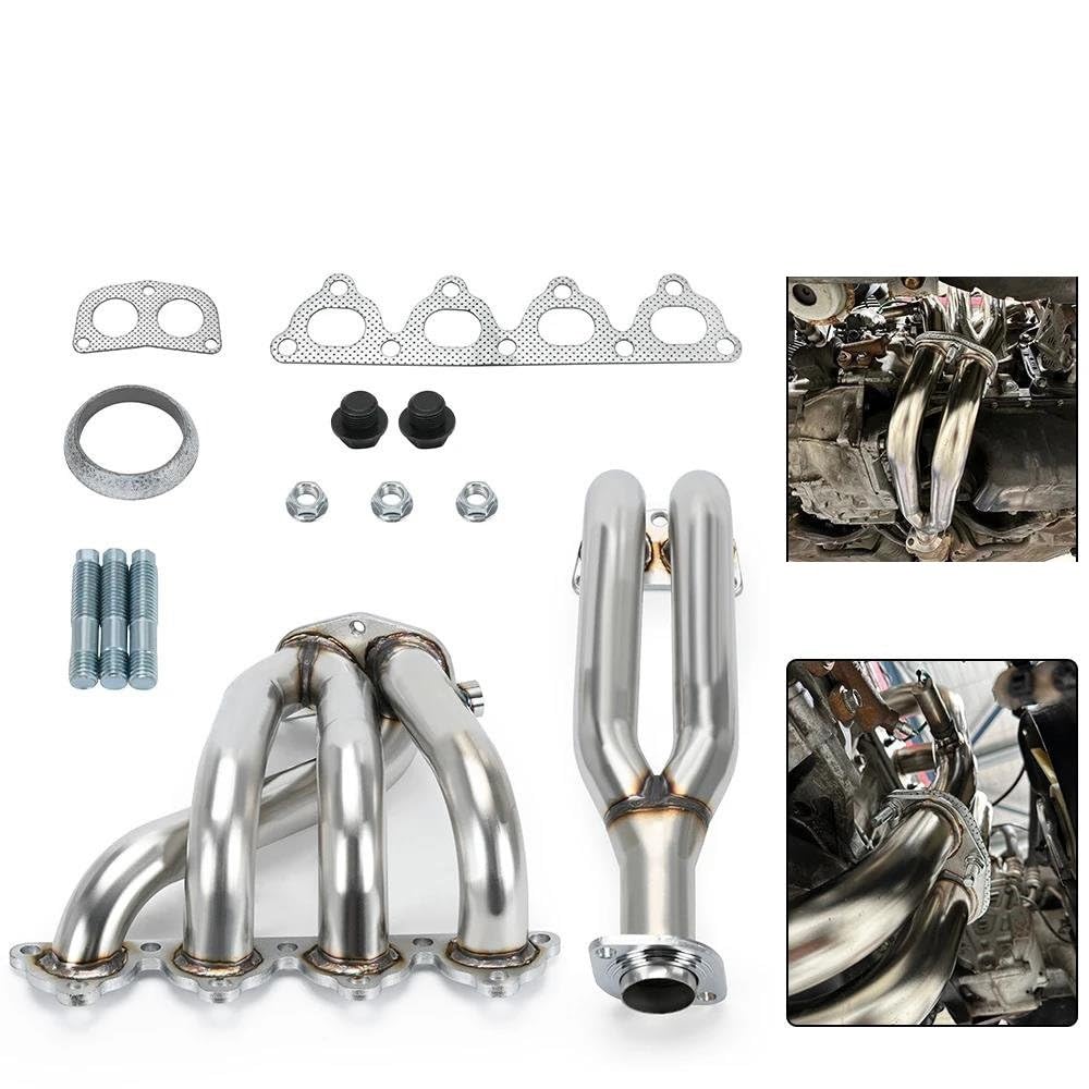 Colector Escape Acero Inoxidable Para Civic 1988-2000 Para CRX Serie D 1988-1991 EJ EG EH EK/SOHC EF EK EM D15 D16
