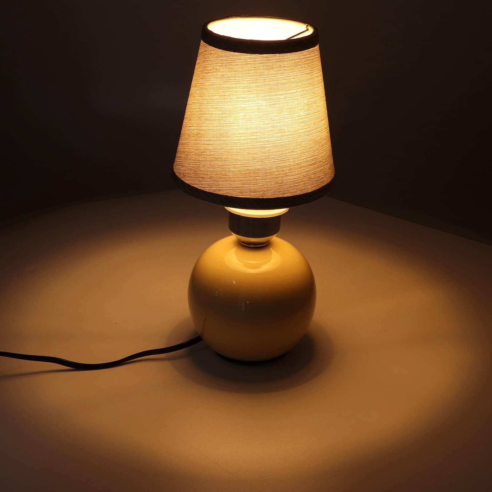 Buachois 6 Pezzi Paralume E14 Tessuto Coprilampada Moderno | Paralume a Clip per Lampadario e Lampada Parete, Copertura in Tessuto per Illuminazione Interni