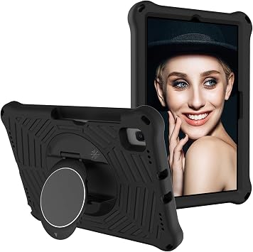 Military-Grade Shockproof Tablet case for Samsung Galaxy Tab S5e 10.5 2019 T720 T725 Case with Pencil Holder, Kids Tablet Case Lightweight Shockproof Protective Cover Stand Anti-SlipBlack