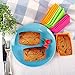 Webake Rectangular Jumbo Cupcake Liners, 4.3 Inch Silicone Baking Cups Reusable Muffin Cups Nonstick Mini Loaf Pan (Pack of 12)