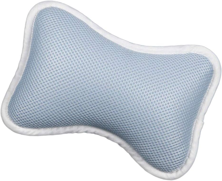 SUPVOX Bathtub Pillow with Non-Slip Suction Cups for Neck and Shoulder Support Fits Standard Oval and Straight Bathtubs Spa and Home Bath Cushion 11.41X7.08X2.95 Inches