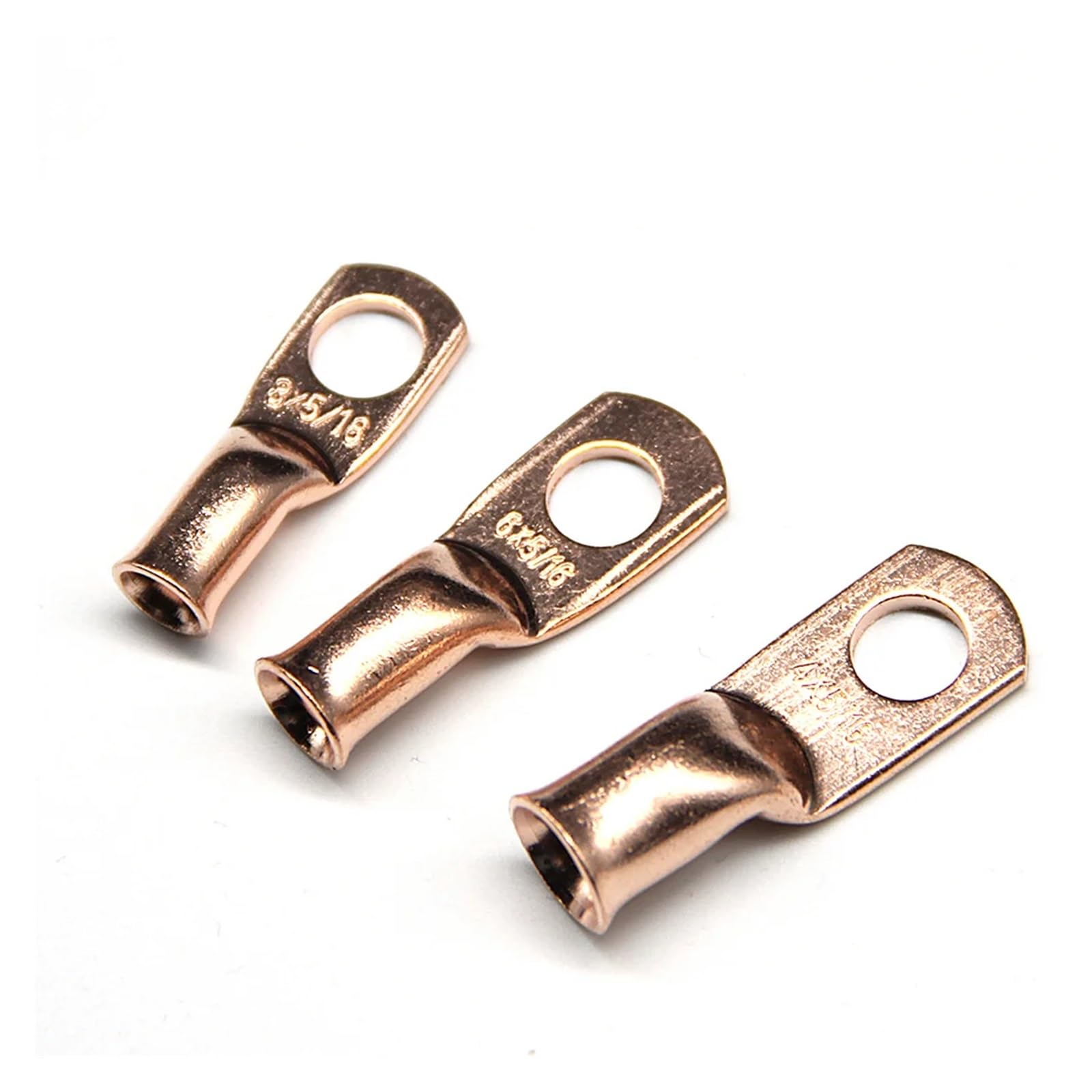 Kit surtido de conectores de Cable de batería sellados, terminales de engarce de soldadura de Cable de 3/8 "y 5/16", 48 piezas