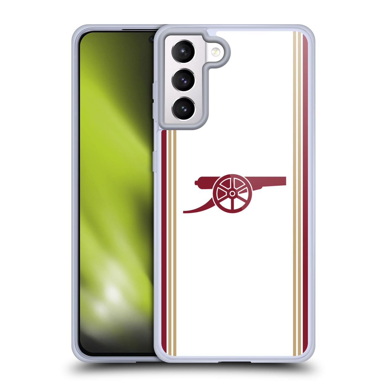 Head Case Designs Officially Licensed Arsenal FC Third 2025/26 Kit Gel Case [Military Grade Protection] Compatible With Samsung Galaxy S21+ 5G — image 1