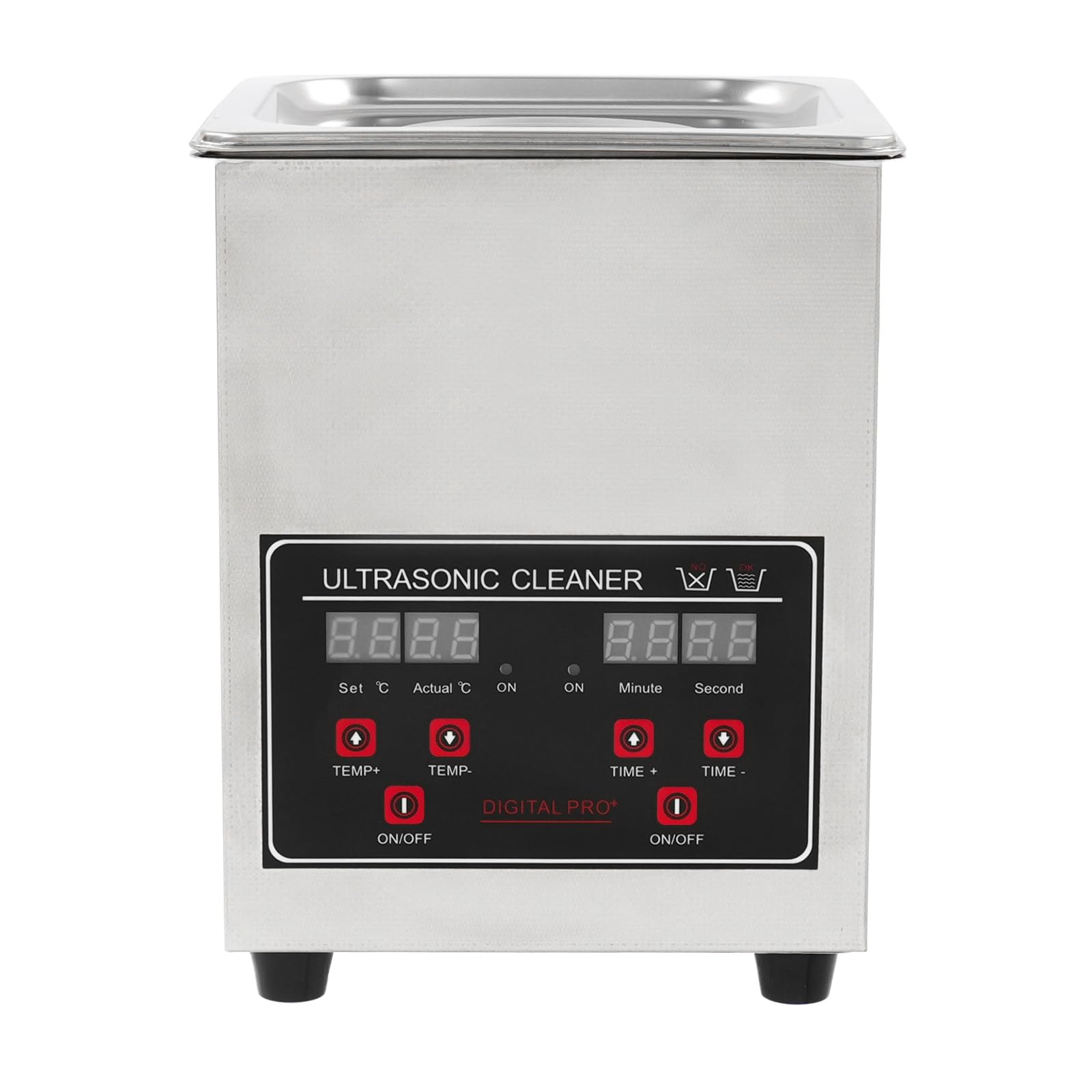 Ultraschallreiniger 40kHz 2L Edelstahl Reinigungsmaschine mit Heizung und