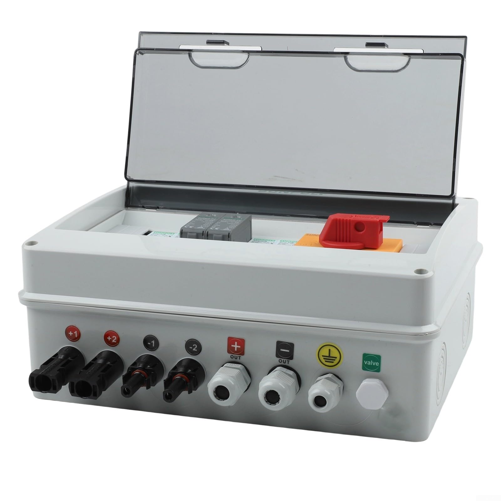 Caja combinada solar avanzada 2 en 1 hacia fuera de 1000 V diseñada para una seguridad y rendimiento óptimos en instalaciones en techos