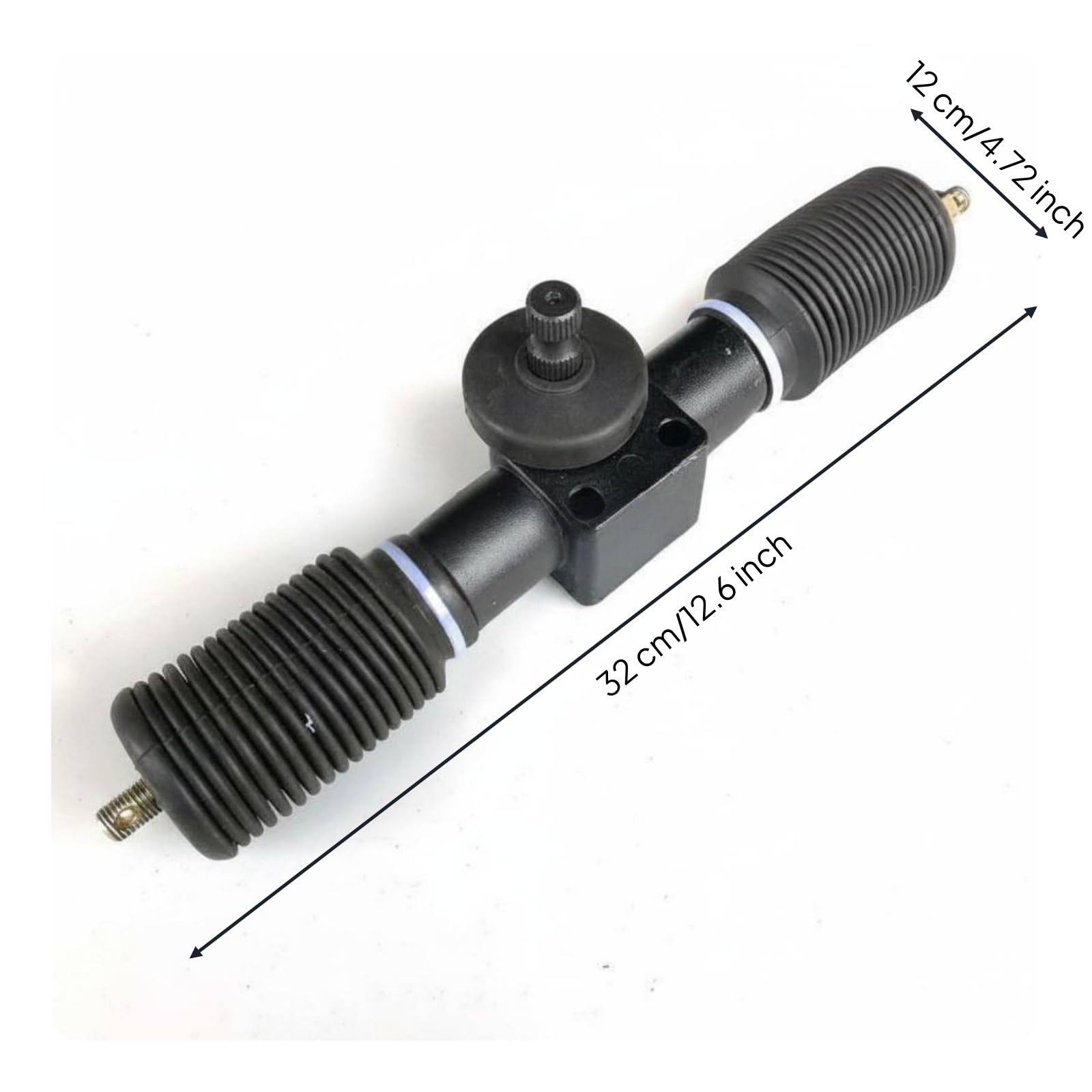 Meccanismo di Sterzo Carrello Elettrico Barra di Sterzo Scatola di Sterzo Tirante Snodo Conversione Input in Movimento Ruote 32cm 145 Giri Alluminio E