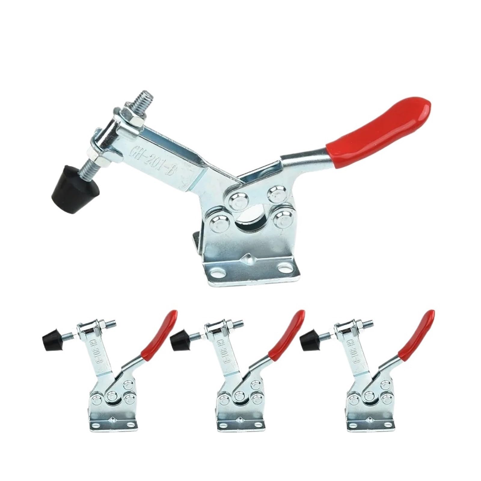 Antislip Toggle Horizontal Clamp, Toggle Clamp 100kg Quick Release Horizontal Locking Lever for Woodworking Welding