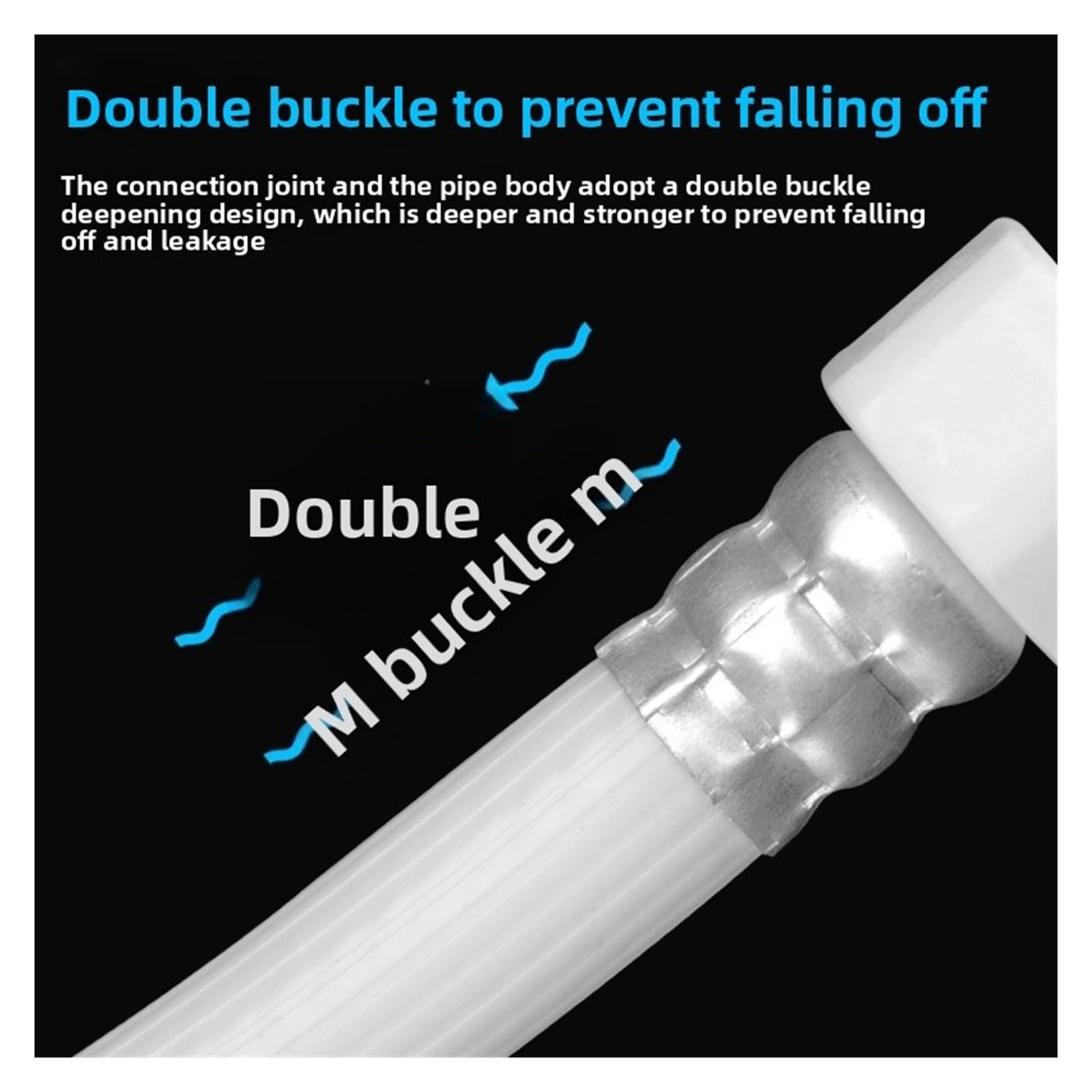 Tubo Di Prolunga Universale Con Vite A 4 Punti For Ingresso/uscita Acqua For Lavatrice Completamente Automatica(2.5m-1pcs)