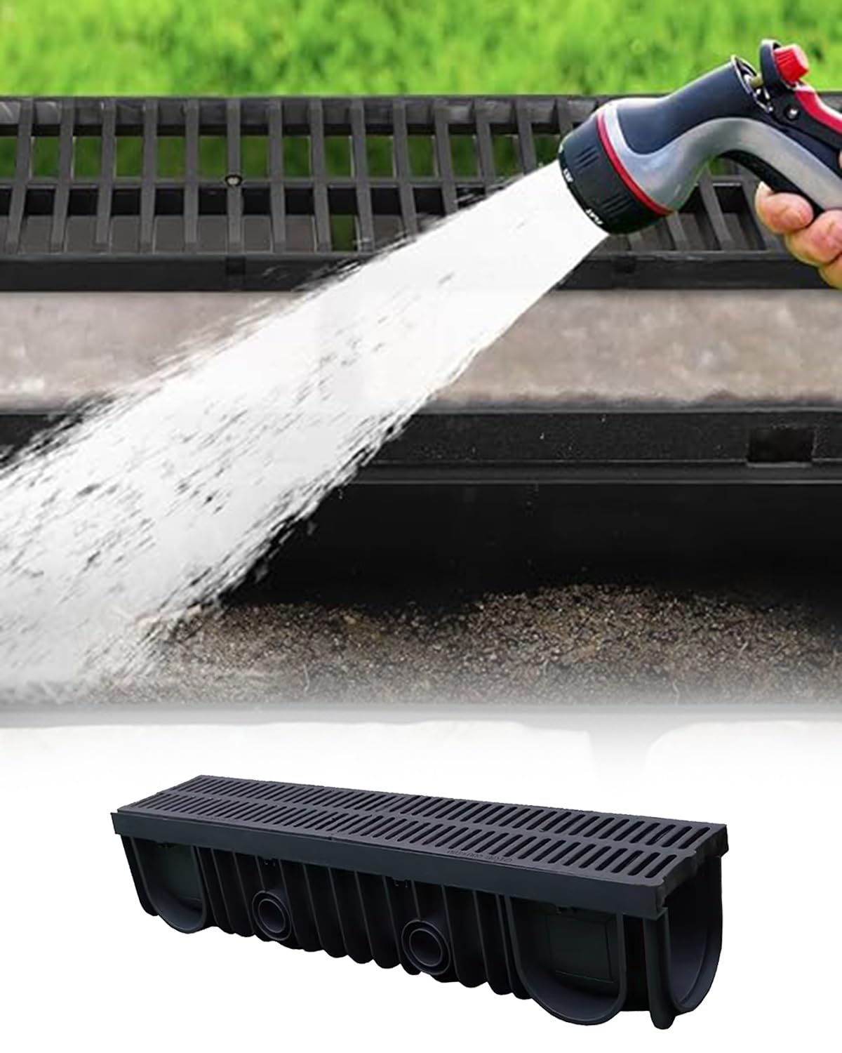 Grille de drainage amovible contre l'accumulation d'eau de pluie sur votre propriété