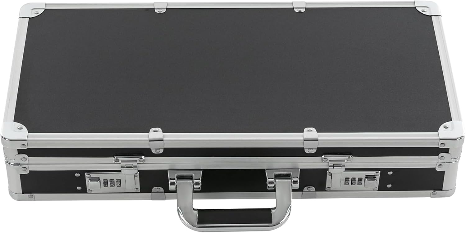 Barber Carrying Case, Stylist Tool Box Professional Salon Hair Cutting Grooming Kit Storage Organizer with Adjustable Shoulder Strap for Clippers, Scissors, Barber Supplies (Sliver)