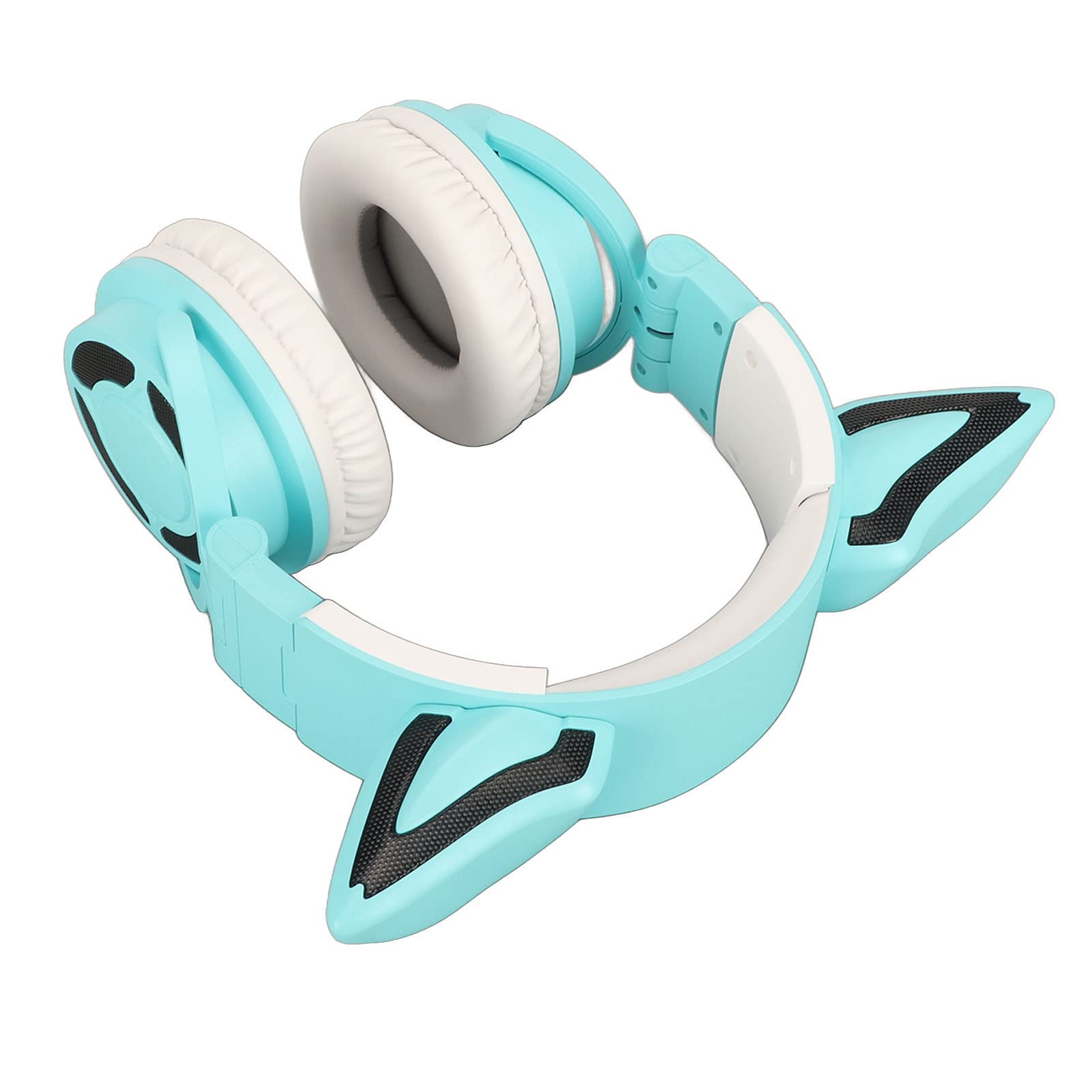RGB Cat Ear Headset Virtuale 7.1 Canali Cat Ear Cuffie Bluetooth ABS Varie Scene Sonore Tipo C Wireless con Microfono per l'ascolto di Musica in Interni