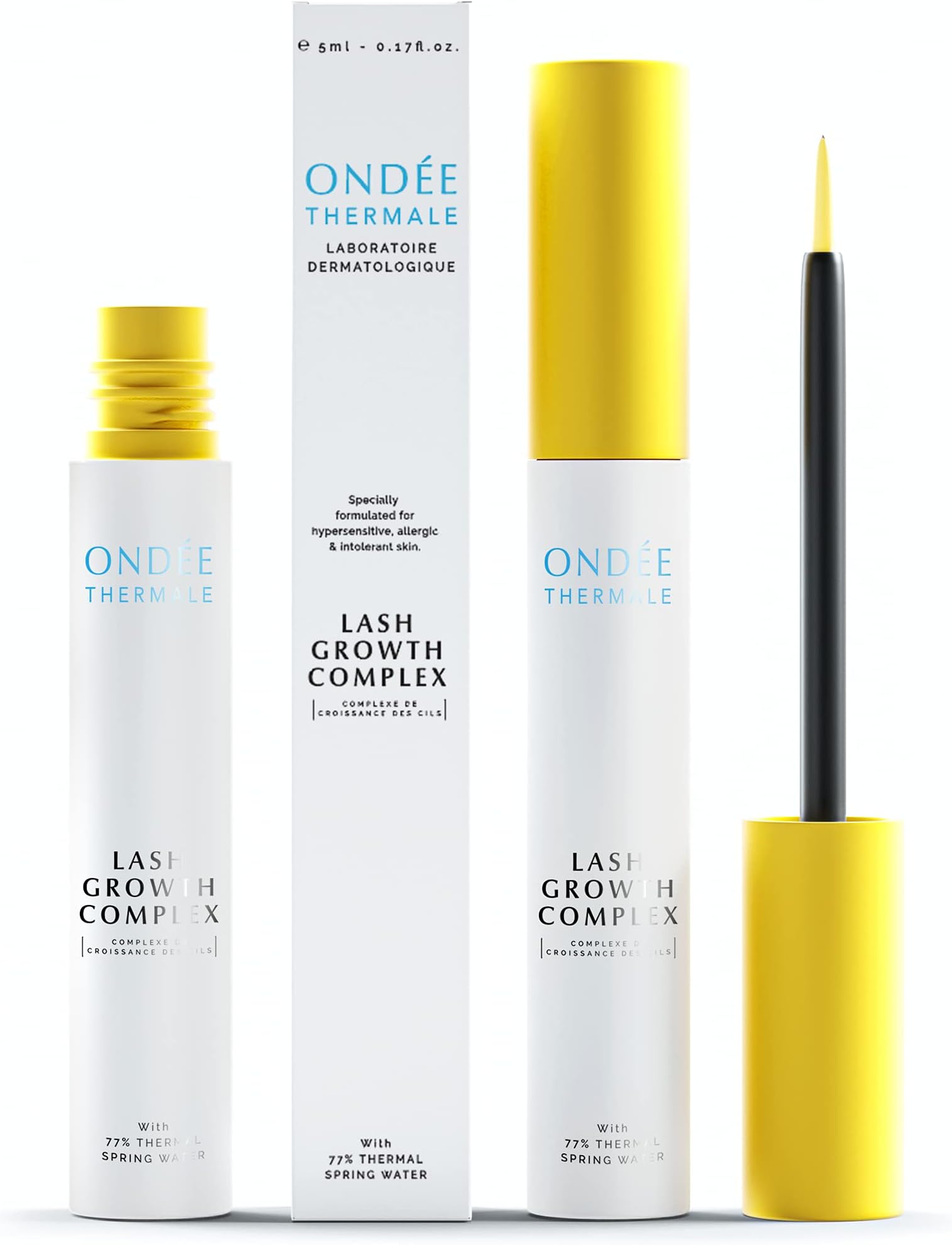 Eyelash Serum & Eyebrow Serum - Growth-Boosting Lash Serum, 35% Thicker Lashes, Natural Eye Lash Serum Growth, Grande Lash Serum with Hyaluronic Acid and Vitamins B & E, UK Lash Growth Serum