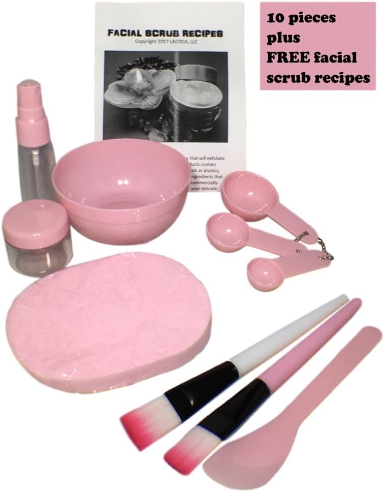 Facial brush and bowl mixing set