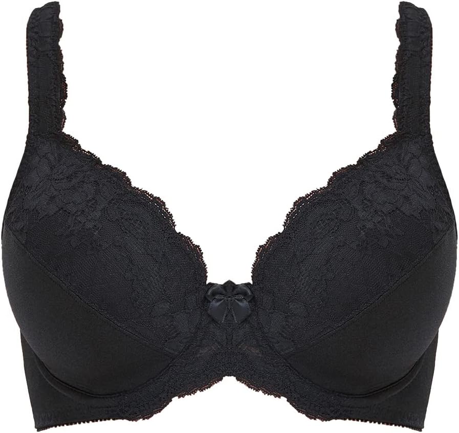 Women's Minimizer Bra Plus Size Full Coverage Underwire Unlined Lace Bras
