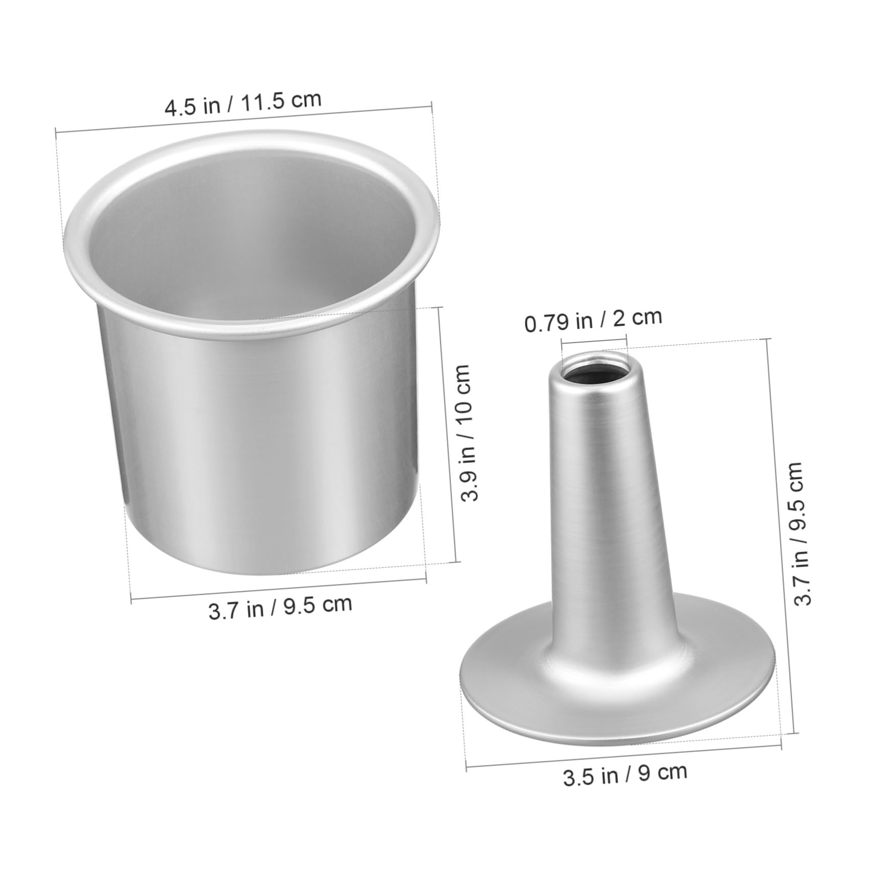 4 Pièces moule en alliage d'aluminium pour moules à charnière entremet s à gâteaux pour la cuisson mini-s à gâteaux amovible patisserie bonbonnière