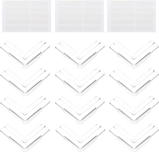 Corner Guards for Furniture Corner Desk Furniture Protector 12pcs Window Corner Protectors Anti Crash Safety Window Pads PVC Angle Protectors Corner Guards for Window White Desk