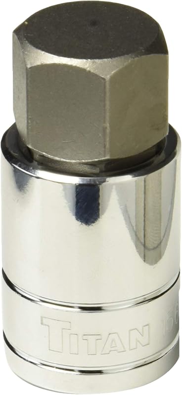 Soquete com Ponta Sextavada Titan 15622, Encaixe de 12,7 mm (1/2 pol.) x 22 mm