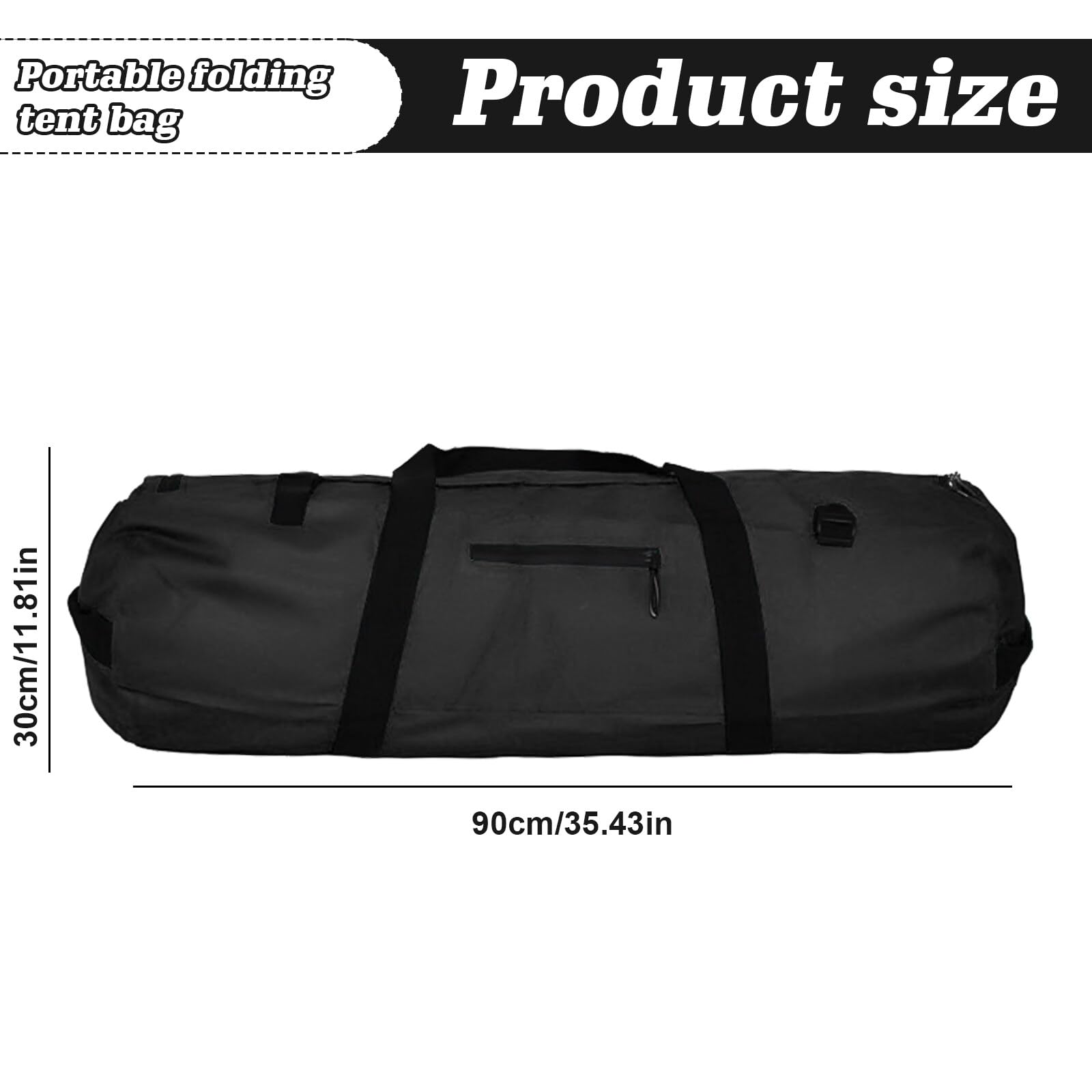 Zelttasche 600D Oxford Wasserdicht | Aufbewahrungstasche Für Zeltstangen Camping