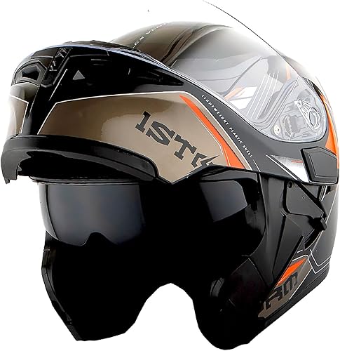 Miniatura 37 de 1Storm Motorcycle Modular Full Face Helmet Flip up Dual Visor Sun Shield: HB89 Arrow Pink Arrow Pink,Arrow Blue,Arrow Green,Arrow Orange,Arrow