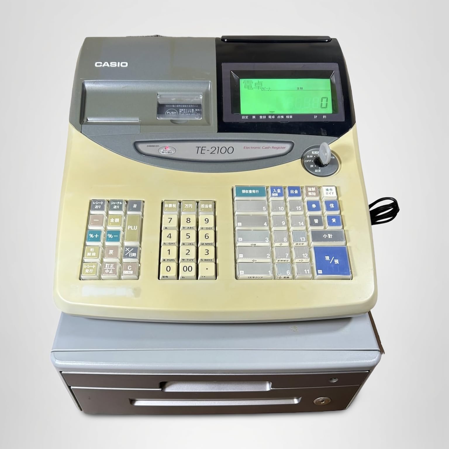 希少 カシオ TE-2100-MED 医療用 レジスター 250925 Amazon | CASIO TE-2100-15S グレー | レジスター本体 | 文房具