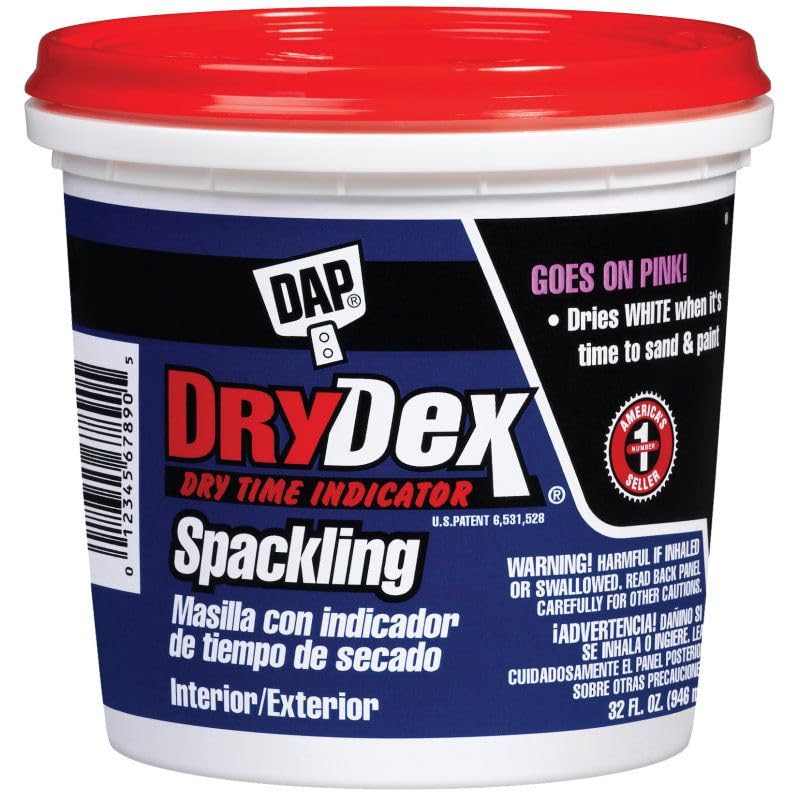 Image of DAP DryDex Dry Time Indicator Spackling, Pink /White, 32 Oz (7079812330) (Pack of 6)
