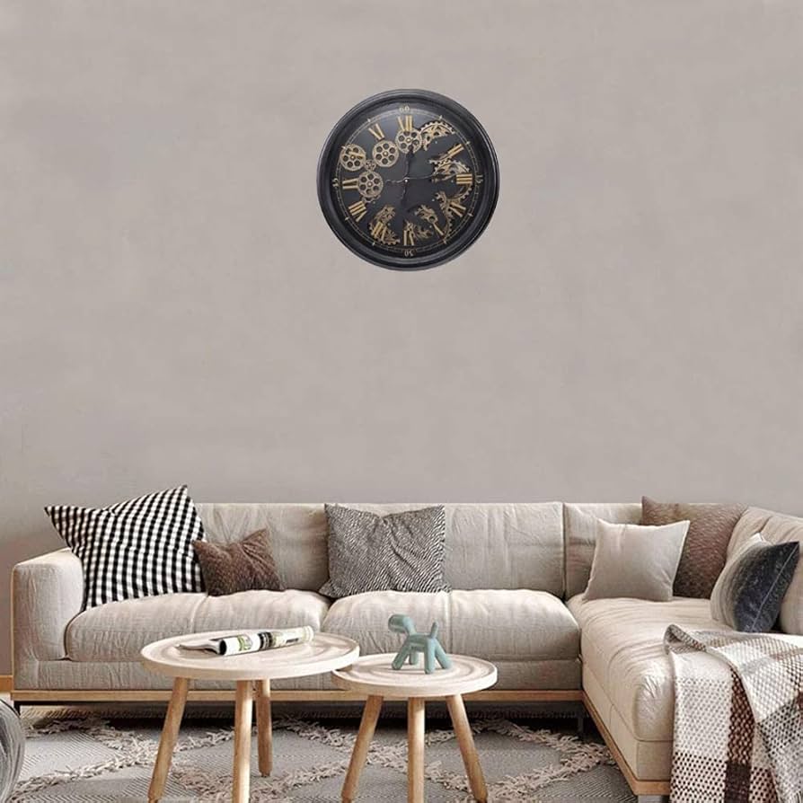 置き時計 クロック ゴールド ギアクロック ヴィンテージ ヴィクトリアンクロック 置き時計 （アンティークホワイト）｜Y