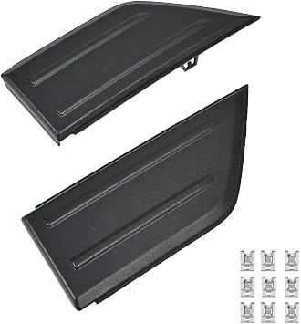 Front Bumper Grille Cover Cap For Ford F150 2021-2023, Black ABS Insert Trim Pair ML3Z-17E810-AA